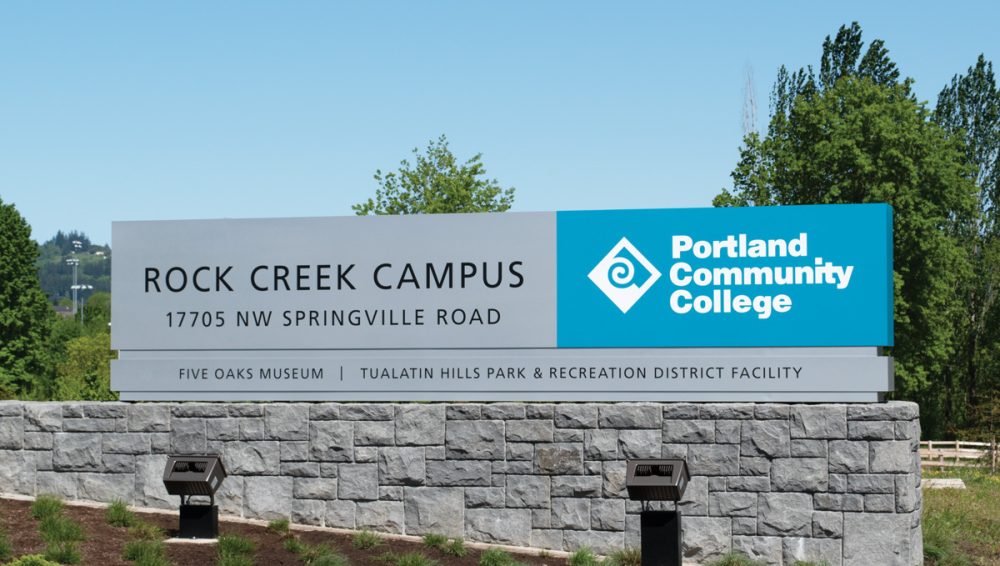 Rock Creek Campus entrance sign