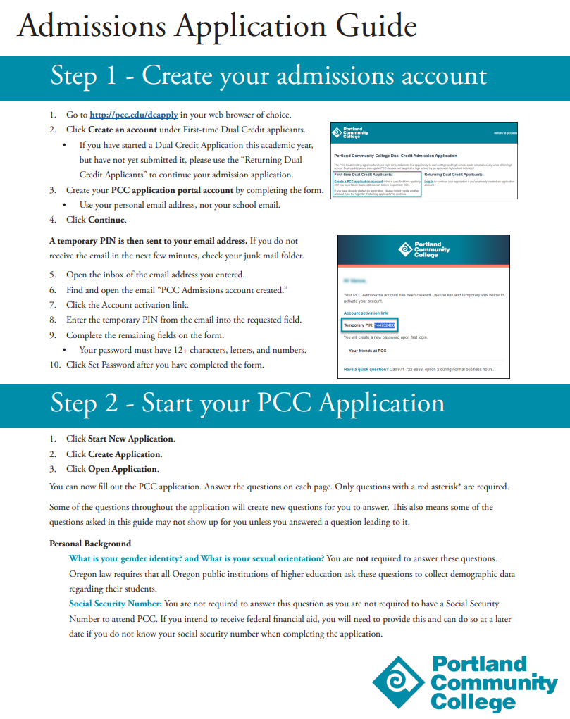 Admissions application guide thumbnail