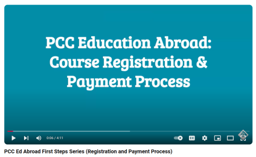 Course Registration and Payment Process video