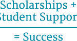 Scholarships plus student support equals success