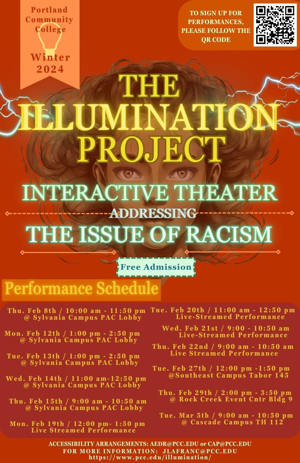 Performance schedule Illumination Project at PCC