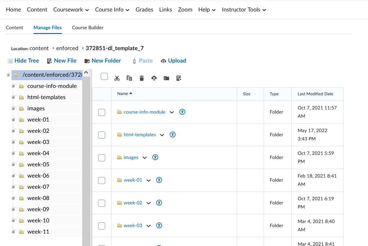 Image showing steps to create a folder in Manage Files