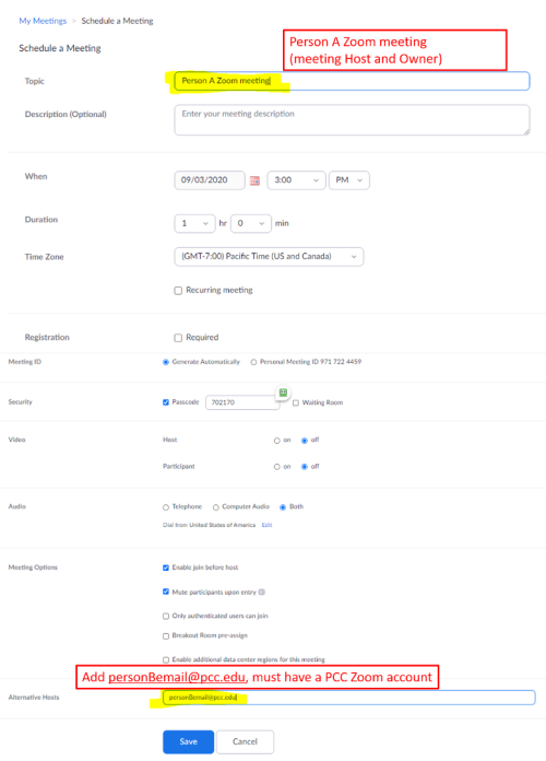 Only the host can assign people as a co-host when you’re inside the zoom meeting