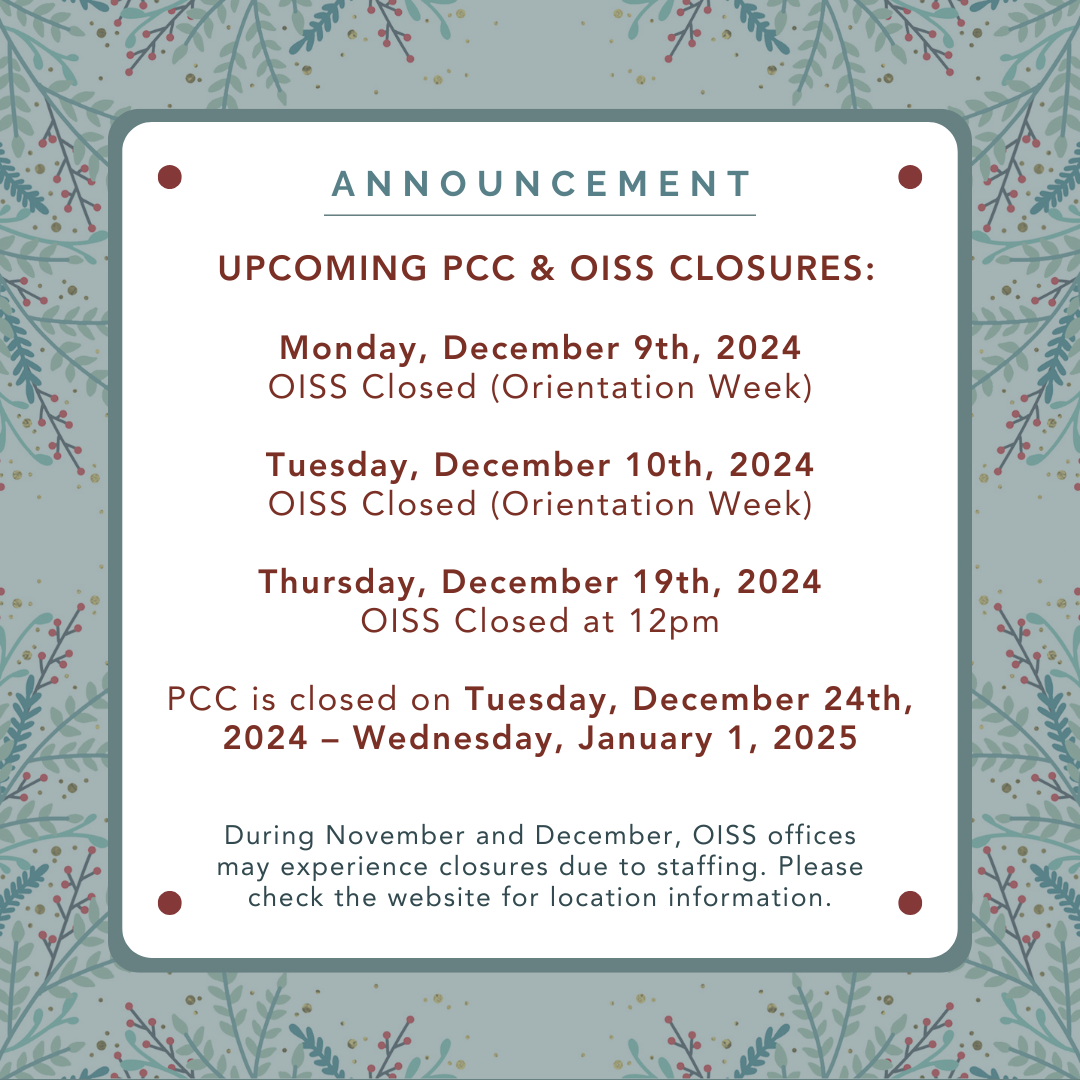 2024 Holiday Closures