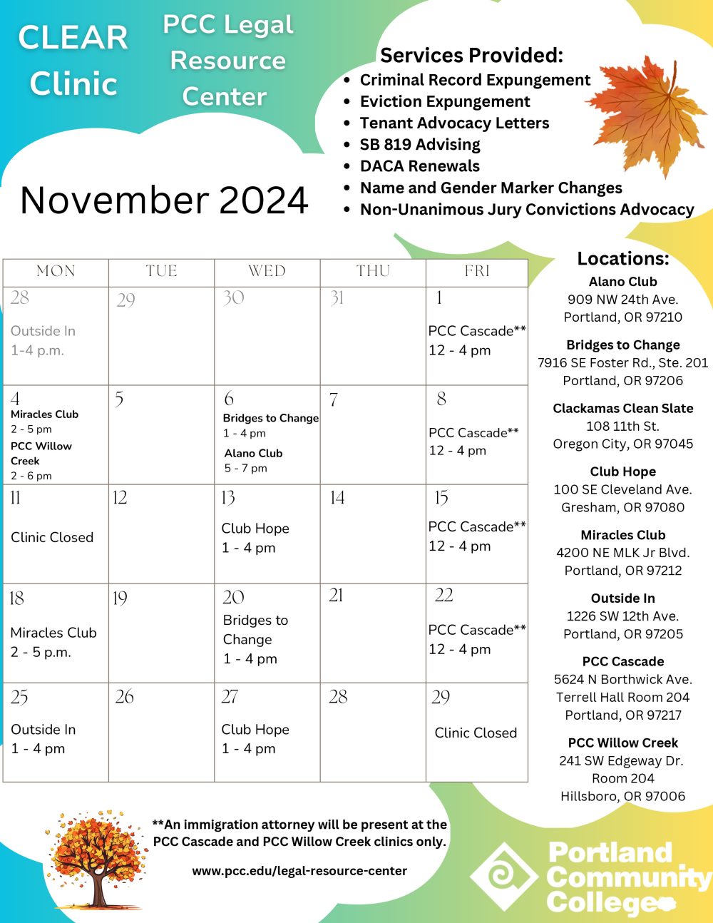 November Calendar