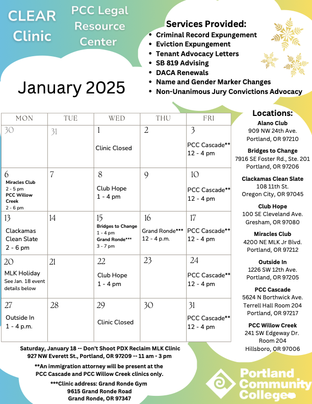 January Calendar