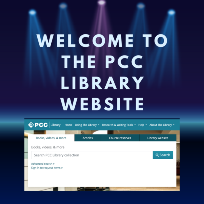 Welcome to the PCC Library Website