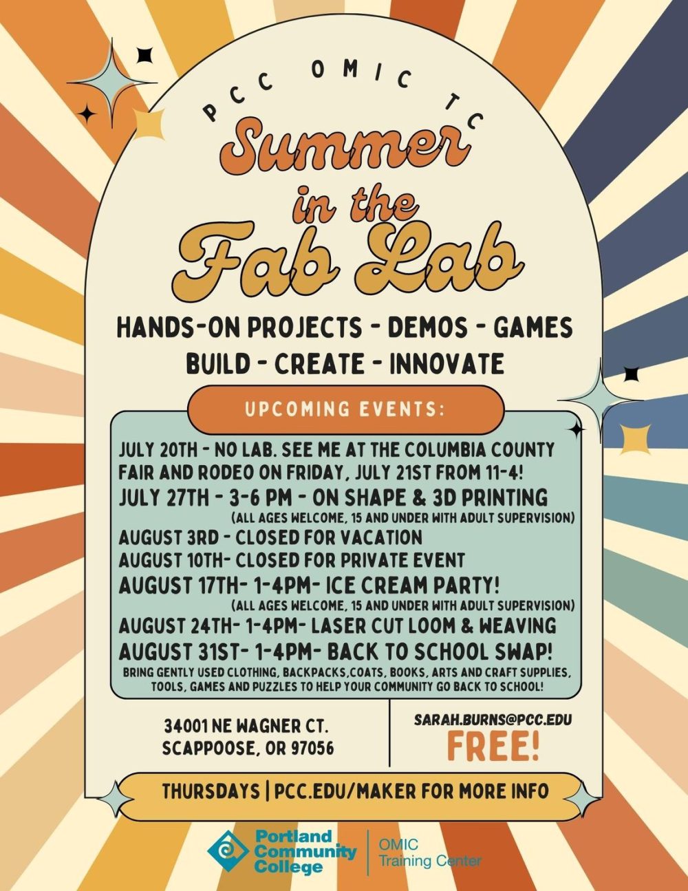 OMIC_summer_fab_lab STEAM Centers at PCC