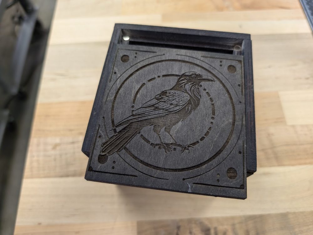 Laser Cut Crow Box