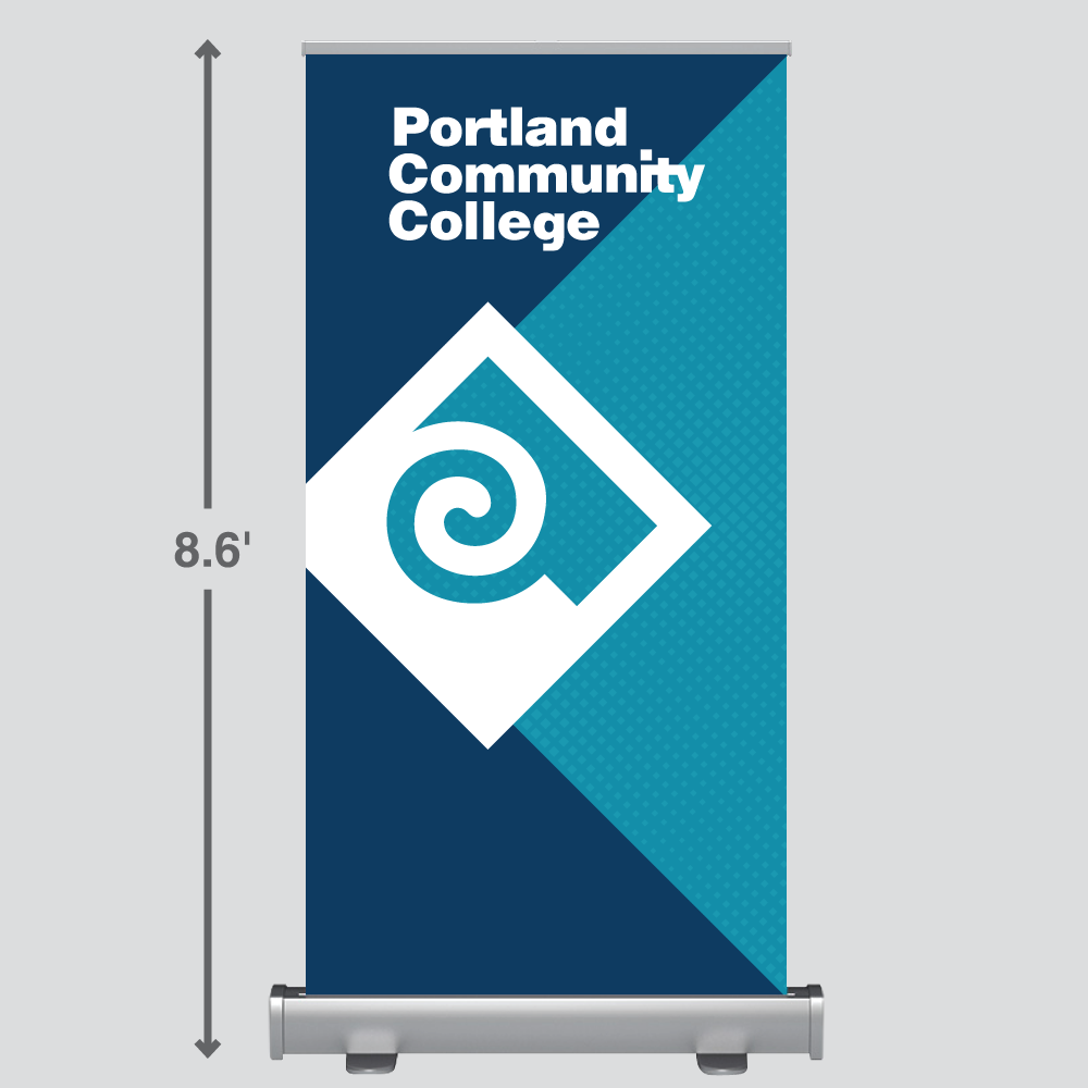 Wide Pop-up Banner: Option 2 - Solid diamond pattern