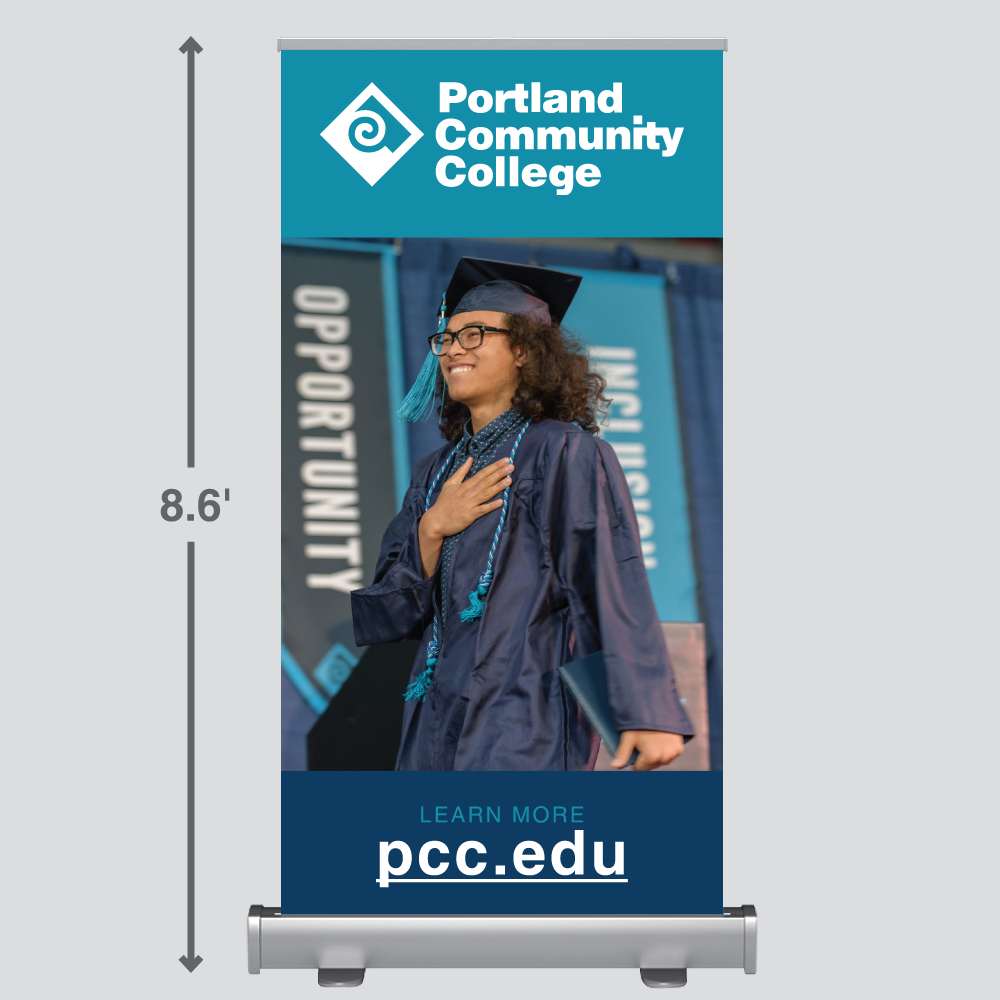 Wide Pop-up Banner: Option 4 - Large photo