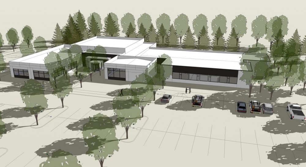 Rendering of Phase I for the PCC Swan Island Trades Education Center