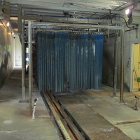 Swan Island Trades Center prior to renovation truck washing equipment