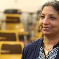 Usha Ramanujam in her class.