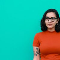Writer and D.J., young and Latinx, Emily Prado.