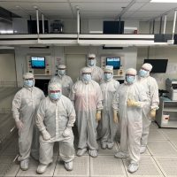 Clean room filled with bunny suited employees.