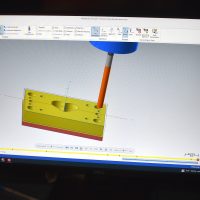 Diagram of a project students work on in the machining lab at Sylvania.