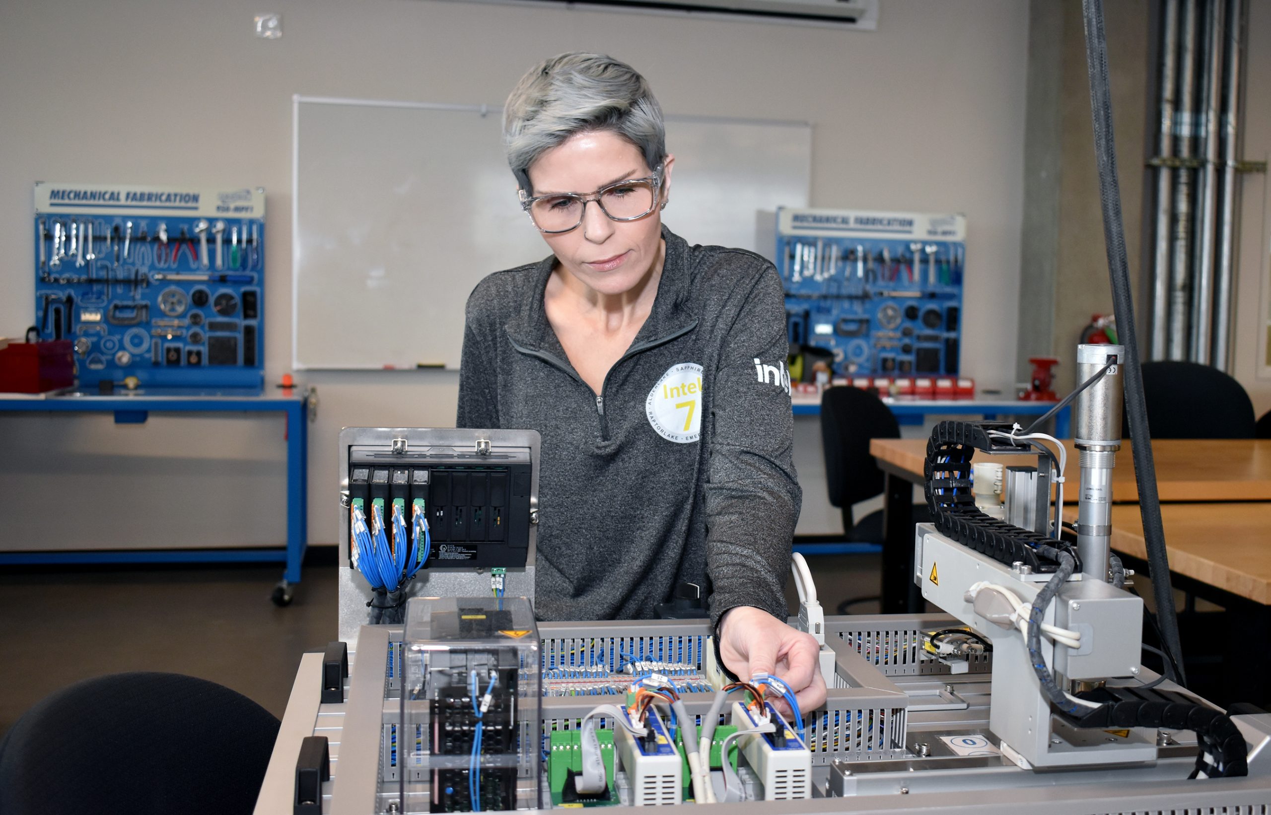 Atalie Mitchell in lab.