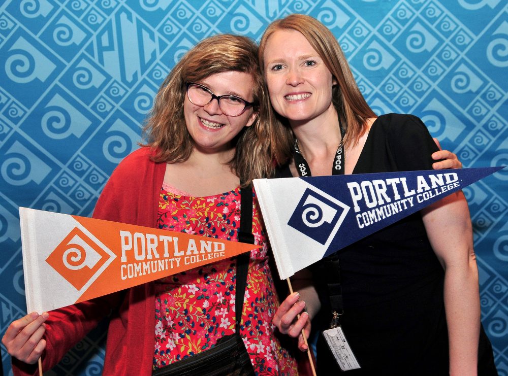 Candice Bland with Foundation Executive Director Christina Kline.