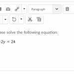 Example of the new equation layout