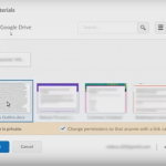 Google will change your sharing settigns when you link to a file from D2L.