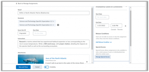 The new assignment experience is a much cleaner workflow.