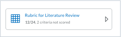 New Experience collapsed tile for partially scored points-based rubric