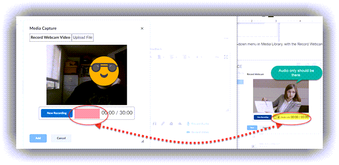 Video note interface and the new audio note interface