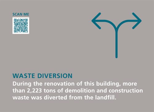 This image describes the Waste Diversion sign